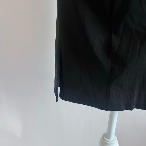 BURBERRY WOOL BLEND LINED PENCIL SKIRT MADE IN ITALY BLACK SIZE 10 LIGHTWEIGHT - Picture 6 of 15